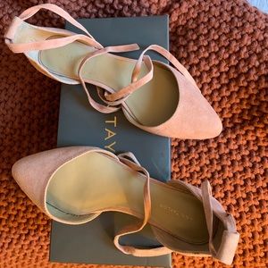 Ann Taylor blush pink flats